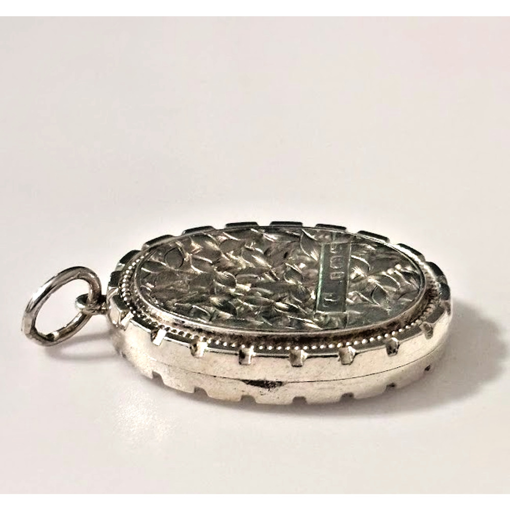 Antique Adie & Lovekin Sterling Silver Vesta Case Match Safe Chatelaine Pendant - Picture 8 of 16